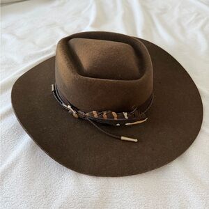 Stetson 100% Wool Cowboy Hat (size large)